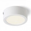 HUE R9 LED Stropní přisazené svítidlo, základna kov, rámeček bílá, difuzor plast opál, LED 1x6W, teplá 3000K, 540lm, Ra80, 230V, IP20, tř.2. rozměry d=92mm h=34mm náhled 1