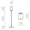 FRISCO-T-LED Stolní lampa, flexibilní rameno, husí krk, těleso kov, povrch lak černá mat, dif plast mat, LED 1x4,2W, teplá 3000K, 300lm, Ra80, 230V, IP20, tř.3. rozměry 100x140x16mm, rameno l=452mm, vč. vypínače náhled 3