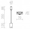 FRISCO-W-LED Nástěnné svítidlo, flexibilní rameno, husí krk, těleso kov lak černá mat, dif plast mat, LED 1x4,2W, teplá 3000K, 300lm, Ra80, 230V, IP20, tř.1. rozměry 70x26x120mm, rameno l=438mm, vč. vypínače náhled 3