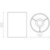 RON 15/20 Stínítko svítidla, těleso textil, barva černá, pro žárovku max 28W, rozměr d=152mm h=202mm, závěsný kabel s objímkou dodáván SAMOSTATNĚ náhled 2