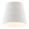 NIZZA-18-15 Stínítko pro stolní lampu, nebo nebo vytvoření lustru, drátěná kostra, stínítko textil, barva bílá, pro svítidla max 28W, rozměry d=180mm h=150mm náhled 1
