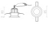 SHARM BASE Vestavné stropní bodové svítidlo, materiál kov, povrch hnědá, LED 10W, 900lm, teplá 3000K, 230V, IP20, tř.1, rozměry d=85mm, h=82mm náhled 10