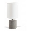 CAMINO Stolní lampa, těleso cement, stínítko textil bílá, pro žárovku 1x28W, E27, 230V, IP20. rozměry d=150mm, h=335mm. náhled 1