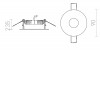 SPRAY Vestavné stropní bodové svítidlo, materiál plast, povrch bílá, LED 9W/1250lm, teplá 3000K, 230V, IP20, tř.1, rozměry d=108mm, h=245mm náhled 7