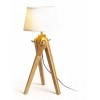 AMBITUS Stolní lampa s objímkou, stolní podstavec, těleso dřevo bambus, pro žárovku 1x28W, E27, 230V, IP20. rozměry 250x490mm. náhled 2