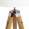 ALVIS Stojací lampa s objímkou, stojanový podstavec, těleso dřevo bambus s chromovými prvky, pro žárovku 1x28W, E27, 230V, IP20. rozměry 620x775-1210mm. náhled 2