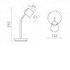 JOLI Stolní lampa, těleso kov, barva černá mat, pro žárovku 1x10W, GU10, 230V, IP20, rozměry: d=75mm, h=390mm. náhled 4