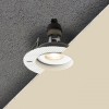 BRAN Stropní podhledové bezrámečkové svítidlo, těleso kov, povrch bílá, pro žárovku 1x15W, GU10, 230V, IP65, rozměry d=75mm, h=140mm náhled 2