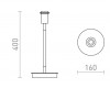 KEITH 40W, E27, USB nabíjení pro telefon Stolní lampa s objímkou, stojanový podstavec, těleso dřevo světlé a bílá, pro žárovku 1x40W, E27, 230V, IP20. rozměry d=160mm, h=400mm, vč. USB nabíjení pro telefon. náhled 3