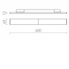 FLATLINE 150 Lineární svítidlo, plast, bílá, difuzor opál, LED 50W, 'přepín příkon 35W, 40W, 45W, 8000lm,  teplá 3000K, vyzař úhel 90°, Ra80, 230V, IP20, rozměry l=1500mm, 60x12mm, do 3F lišty NORDIC Alumini náhled 9