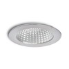 MAYDAY B VÝPRODEJ Stropní, vestavné, bodové, svítidlo, těleso hliník, povrch hliník leštěný, sklo čiré, LED 15W, teplá 2700K, 600lm, Ra80, vč trafa 230V/700mA na kabelu, IP20, rozměry d=140mm, h=120mm náhled 1