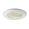 SUmmIT VÝPRODEJ Stropní, vestavné, bodové, svítidlo, těleso hliník, povrch hliník leštěný, sklo čiré, LED 15W, teplá 2700K, 600lm, Ra80, vč trafa 230V/700mA na kabelu, IP20, rozměry d=140mm, h=12 náhled 4