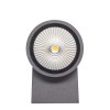 VENTUM LED 2x12W, IP54 DI VÝPRODEJ Nástěnné, venkovní bodové svítidlo, těleso hliník, povrch černá antracit, sklo čiré, LED 2x12W, teplá, 3000K, 2x650lm 230V, IP54, tř.1, 90x220x135mm, svítí nahoru/dolů náhled 3