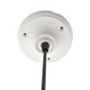 FABIO Závěsný kabel s objímkou, základna keramika, porcelán, kabel textilní, černý, pro žárovku 42W, E27, 230V, IP20, d=100mm, l=1800mm, lze zkrátit, pouze závěs BEZ stínítka náhled 5