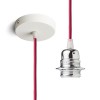 ELISA Závěsný kabel s objímkou, základna černý chrom, kabel textilní úplet limetkový, objímka černý chrom, pro žárovku 28W, E27, 230V, IP20, tř.1, d=100mm, l=1500mm, lze zkrátit, pouze závěs BEZ STÍNÍTKA náhled 2