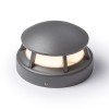 FAROS Sloupkové svítidlo, těleso hliník, povrch šedočerná antracit, difuzor sklo opál, LED 3W, teplá 154lm/cca 8W žár, 230V, IP54, tř.1, d=120mm, h=80mm náhled 1