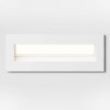 IRDETO RE IP20 VÝPRODEJ Vestavné, svítidlo do stěny, těleso hliník, povrch šedostříbrná, difuzor opál, LED 3W, teplá 3000K, 160lm, Ra80, 230V, IP20, tř.1, rozměry: 133x52x73mm, vč. montážního boxu, svítí náhled 4