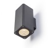 MIZZI SQ II Nástěnné, venkovní bodové svítidlo, těleso hliník, povrch černá antracit, sklo čiré, LED 2x12W, teplá, 3000K, 2x730lmlm 230V, IP54, tř.1, 220x100x100mm, svítí nahoru/dolů náhled 4
