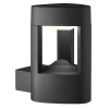 UNERTO WALL LED 1x5,2W IP54 Nástěnné venkovní svítidlo, těleso hliník, povrch lak černá mat, difuzor plast mat, LED 1x5,2W, neutrál 4000K, 540lm, 230V, IP54, tř.1. rozměry 200x130x170mm náhled 1