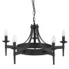 GORETRIAN PENDANT 5x7W E14 Závěsné svítidlo, základna kov, těleso kov, povrch lak černá mat s ornamenty, pro žárovku 5x7W, E14, 230V, IP20, tř.1. 5 ramen, rozměry těleso d=670mm, h=375mm, včetně závěsu l=890mm, lze zkrátit náhled 1