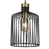 BERKUD PENDANT MID 1x10W E27 Závěsné svítidlo, základna kov, těleso kov, povrch lak černá lesk s detaily mosaz lesk, pro žárovku 1x10W, E27, 230V, IP20, tř.1. rozměry těleso d=220mm, h=360mm, včetně závěsu l=1500mm, lze zkrátit náhled 1