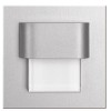 TONGA MINI-KW Vestavné svítidlo do stěny, těleso nerez broušená, difuzor plast mat, LED 0,4W, bílé, 10V DC, IP20, 60x60mm, mont.otvor=50mm, mont box SAMOSTATNĚ náhled 1