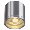 ROX QPAR111 Venkovní stropní bodové svítidlo, těleso kartáčovaný hliník, stínítko sklo, pro žárovku 1x9W, GU10, 230V, IP44, rozměry d=125mm, h=125mm. náhled 1