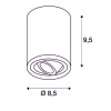 TRILEDO QPAR51 CL Stropní bodové svítidlo, nastavitelný směr svícení, těleso hliník, povrch bílá, pro žárovku 1x10W, GU10, 230V, IP20, tř.1, rozměry d=85mm, h=95mm. náhled 4