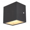 SITRA CUBE WL Nástěnné venkovní svítidlo, těleso hliník, povrch antracitová, difuzor sklo, LED 10W, 560lm, teplá 3000K, 230V, IP44, rozměry 115x110x84mm, svítí nahoru, dolů. náhled 1