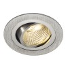 SENCO LED 6W VÝPRODEJ Vestavné, bodové svítidlo, výklopné +-30°, těleso hliník, povrch černá, LED 6W, teplá 2700K, 600lm, Ra80, vyzař 38°, vč trafa 230V/350mA na kab, tř.2, d=93mm, h=65mm náhled 3