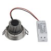SENCO LED 6W VÝPRODEJ Vestavné, bodové svítidlo, výklopné +-30°, těleso hliník, povrch černá, LED 6W, teplá 2700K, 600lm, Ra80, vyzař 38°, vč trafa 230V/350mA na kab, tř.2, d=93mm, h=65mm náhled 5
