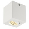 TRILEDO Stropní, bodové svítidlo, výklopné +-30°, těleso hliník, povrch bílá, nebo hliník broušený, LED 1x8,1W, 670lm, teplá 3000K, vyzařovací úhel 90°, Ra80, vč trafa 230V/350mA, tř.1, 85x85mm, h=95mm náhled 1