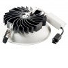 SANTIAGO Stropní, podhledové svítidlo, těleso hliník a ocel, povrch vnější bílá, LED 26W, 1500lm, teplá 3000K, stmívatelné TRIAC, 230V, IP20, rozměry d=226mm. náhled 2