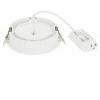 CERES Stropní, podhledové svítidlo, těleso hliník a ocel, povrch vnější bílá, LED 15W, 810lm, teplá 3000K, stmívatelné TRIAC, 230V, IP20, rozměry d=140mm. náhled 2