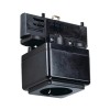 EUTRAC SYSTEM Lištová zásuvka EUTRAC ASR, černá, 230V, 6A, včetně 3-okruhového adapteru, 72x58x32mm náhled 1