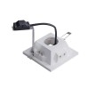 MARI 1x35W Stropní, podhledové bodové komínkové bezrámečkové svítidlo, těleso sádra bílá, pro žárovku 1x35W, GU10 ES50, 230V,IP20, rozměry 130x130x144mm náhled 2