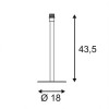 FENDA TABLE 180X435MM Stolní lampa, základna kov, povrch černá, bez stínítka, LED 1x60W, E27, 230V, rozměry d=180mm h=435mm, délka přívodního kabelu l=2000mm náhled 5