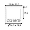 DASAR LED SQUARE Zemní svítidlo svítí ASYMETRICKY, těleso hliník, ráme nerez, sklo čiré, LED 38W, teplá 3000K, 1620lm, Ra80, 230V750mA, IP65, stat zátěž max 2t, odolnost 5J, max 41°C, tř.1, 225x225x145mm, vč boxu náhled 3