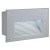 BRICK LED DOWUNDER Vestavné svítidlo do stěny těleso hliník, barva šedostříbrná, LED 1,8W, teplá 3000K, 110lm/cca jako 5W žár, Ra65, 230V, IP54, 170x105x70mm, vč. montážního boxu náhled 1