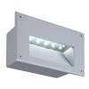 BRICK LED DOWUNDER Vestavné svítidlo do stěny těleso hliník, barva šedostříbrná, LED 1,8W, teplá 3000K, 110lm/cca jako 5W žár, Ra65, 230V, IP54, 170x105x70mm, vč. montážního boxu náhled 2