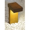 RUSTY PATHLIGHT Svítidlo sloupkové těleso železo, povrch rezavá - přirozená koroze, difuzor sklo opál mat, pro LED 1x9W, GX53, 230V, IP44, zař.tř.1, h=400mm, 250x155mm, svítí dolů náhled 6