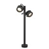 PLAYGROUD 360 SL Sloupkové, bodové, svítidlo, nastavitelný směr svícení, těleso hliník, povrch černá antracit, sklo čiré, pro LED 2x9W, GX53, 230V, IP44, hlavice d=100mm, v=720mm náhled 2