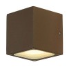 SITRA CUBE Nástěnné svítidlo, těleso hliník, povrch černá antracit, difuzor sklo mat, pro zářivku, nebo LED 2x9W, GX53, 230V, IP44, tř.1, rozměry 115x108x110mm, svítí nahoru/dolů náhled 1