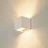 PLASTRA CUBE Nástěnné svítidlo základna kov, těleso sádra, povrch bílá, pro žárovku 1x42W, G9, 230V, IP20, tř.1, rozměry 115x115x115mm, svítí nahoru/dolů náhled 2