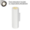 ENOLA B2 Nástěnné bodové svítidlo, těleso hliník, povch bílá, pro žárovku 2x50W, GU10 ES50, 230V, IP20, d=68mm, h=220mm, svítí nahoru/dolů náhled 2