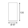 ENOLA BCL-1 Stropní bodové svítidlo, těleso hliník, povrch bílá, pro žárovku 1x35W, GU10 ES50, 230V, IP20, d=67mm, h=135mm. náhled 3