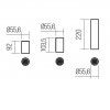 AXIS Stropní bodové svítidlo, těleso hliník, povrch měděná mat, pro žárovku 1x35W, GU10, ES50, 230V, IP20, tř.1, rozměry d=55,6mm, h=220mm. náhled 5