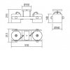 DOSTE PL 2x42W, E27 Stropní bodové svítidlo, nastavitelný směr svícení, těleso kov a dřevo světlé, povrch černá, pro žárovku 2x42W, E27, 230V, IP20, tř.1, rozměry 510x215x213mm. náhled 2