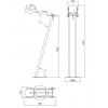 DOSTE FL 1x42W, E27 Stojací lampa, nastav. směr svícení, těleso kov a dřevo světlé, povrch černá, pro žárovku 1x42W, E27, 230V, IP20, tř.2, rozměry 300x1435x630mm, včetně vypínače kabelu. náhled 2