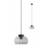 LAYES HL I 1x42W, E14 Závěsné svítidlo, těleso kov, povrch černá mat, difuzor sklo kouřová, pro žárovku 1x42W, E14, 230V, IP20, tř.1, rozměry d=220mm, h=125mm, vč závěs kabelu l=1200mm, lze zkrátit. náhled 1